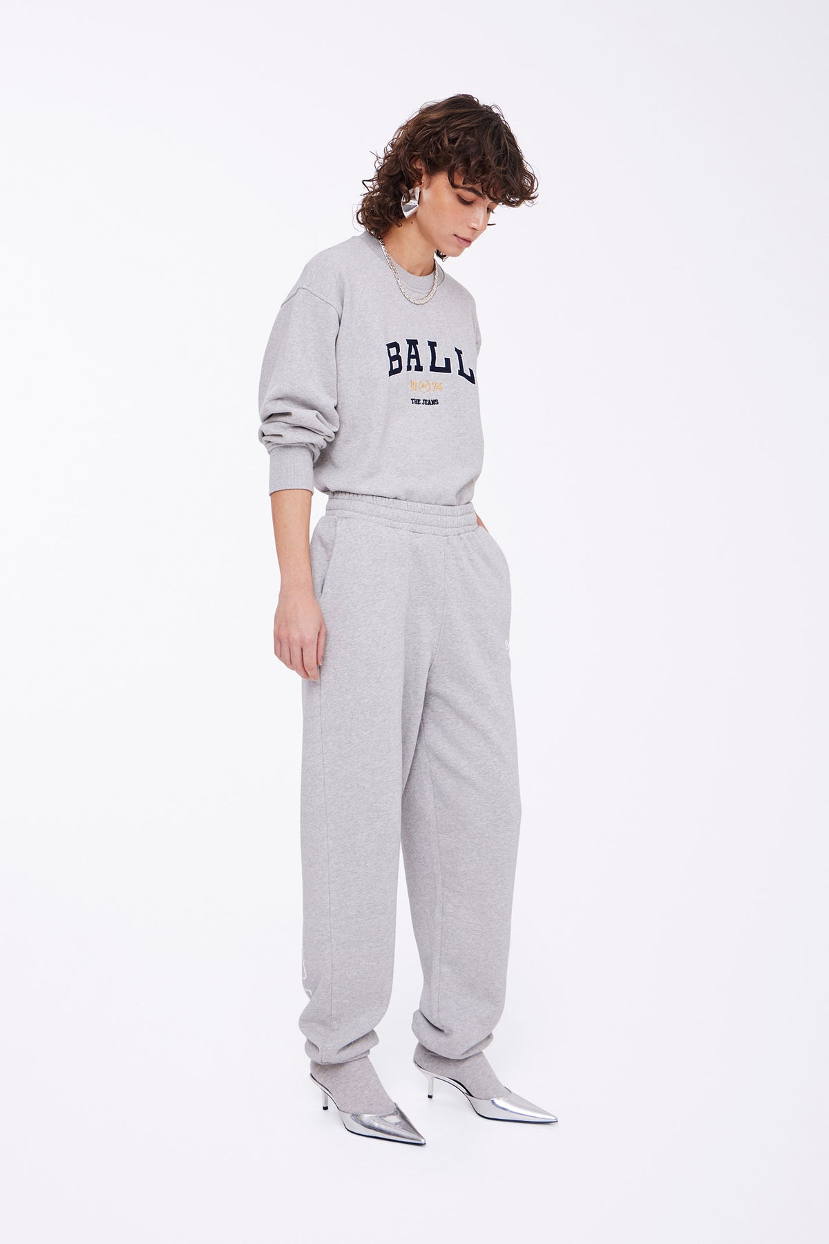 BAJOHNSON SWEATPANT Medium Grey Melange - 50405011