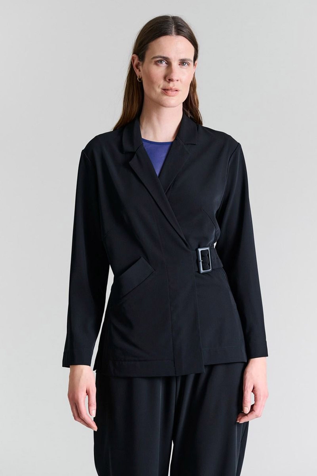 Ryoko jakke med bælte Black - 257-2441-5383
