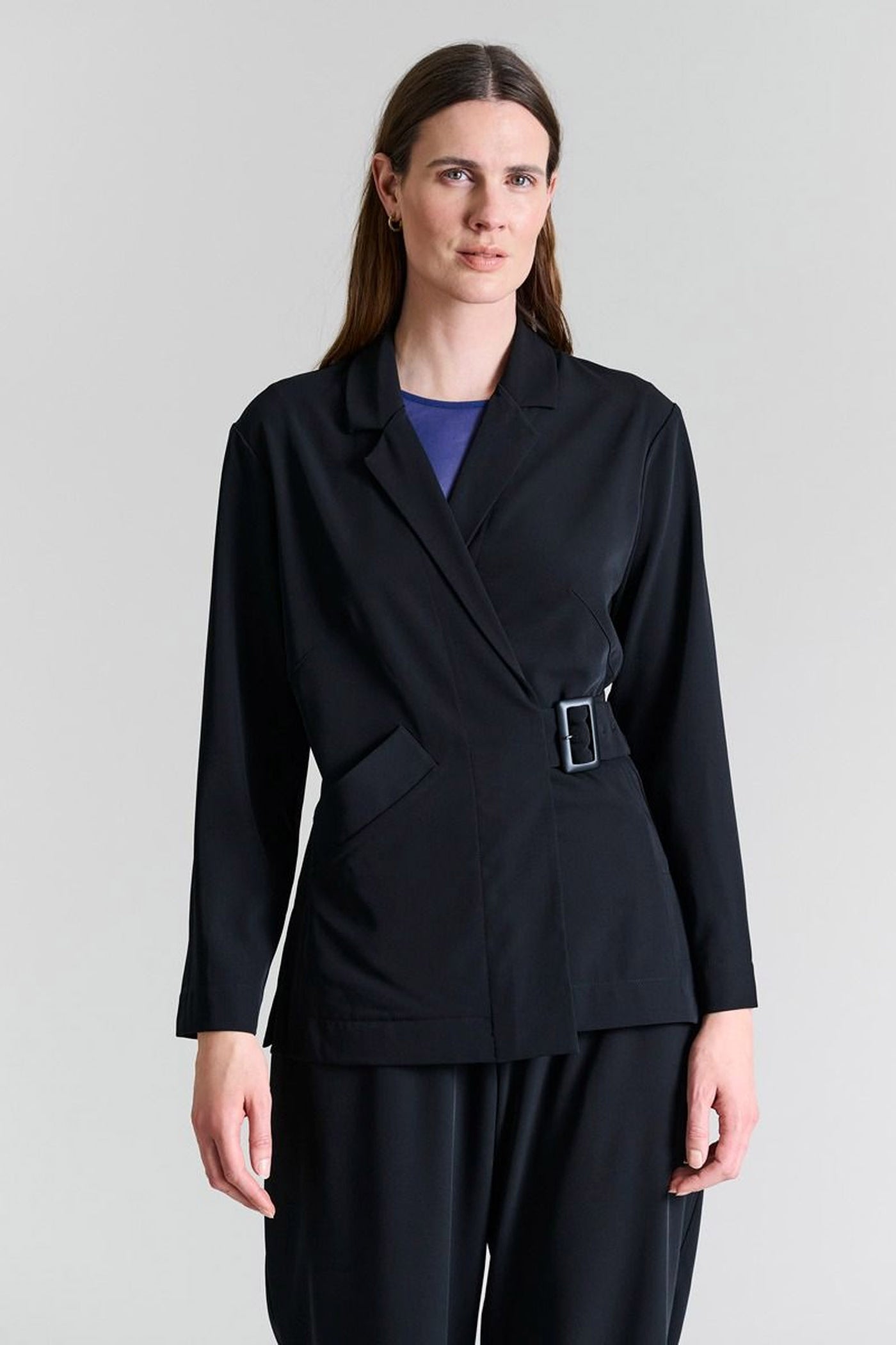 Ryoko jakke med bælte Black - 257-2441-5383