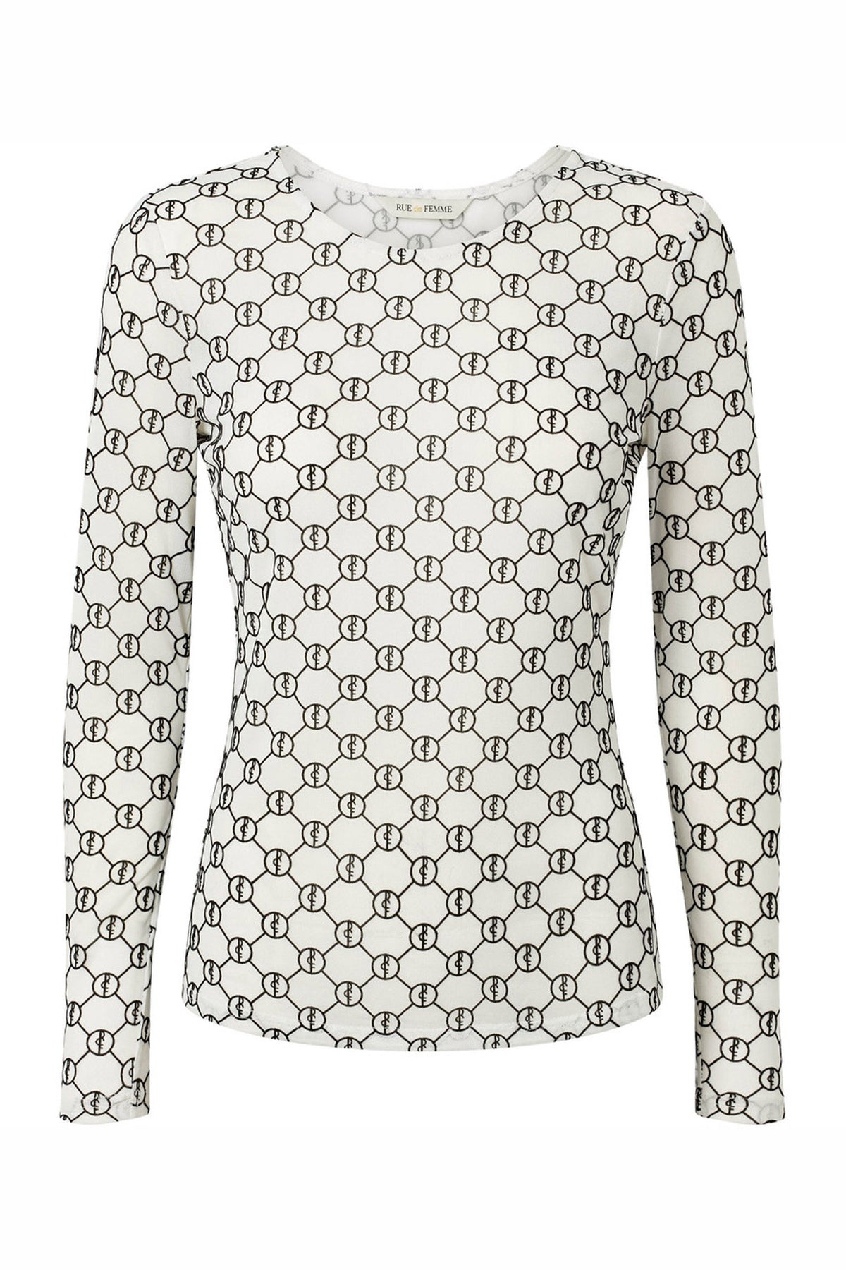 7390RDFRound neck blouse 02 Off white - RDF701