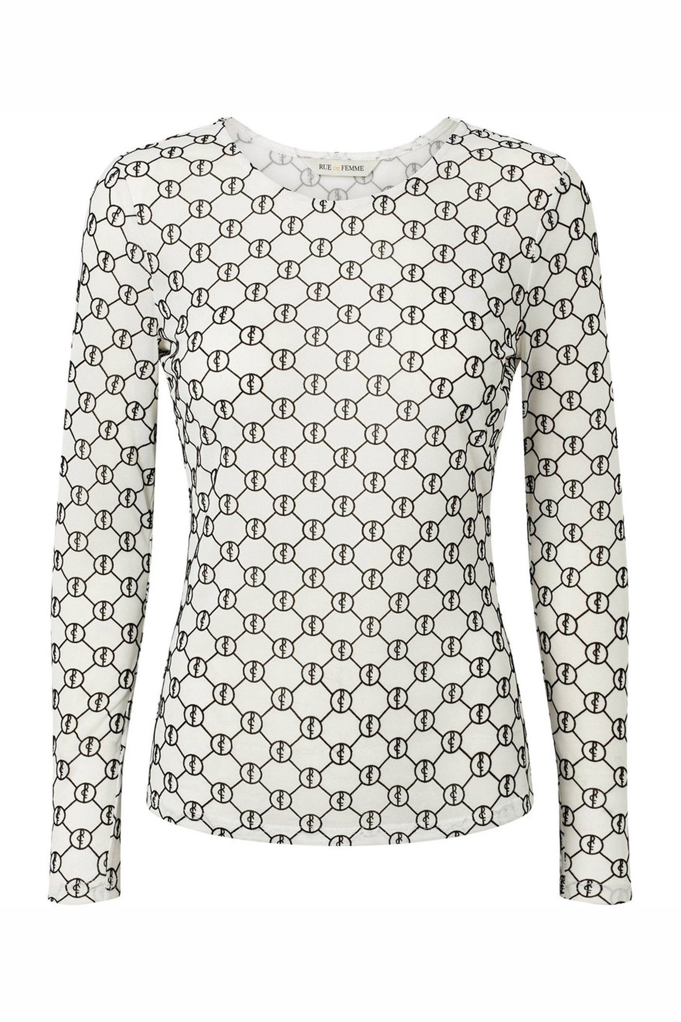 7390RDFRound neck blouse 02 Off white - RDF701