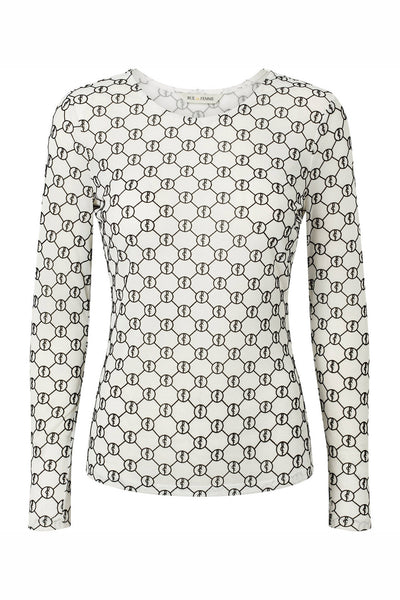7390RDFRound neck blouse 02 Off white - RDF701 Thumbnail