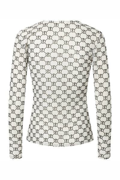 7390RDFRound neck blouse 02 Off white - RDF701 Thumbnail