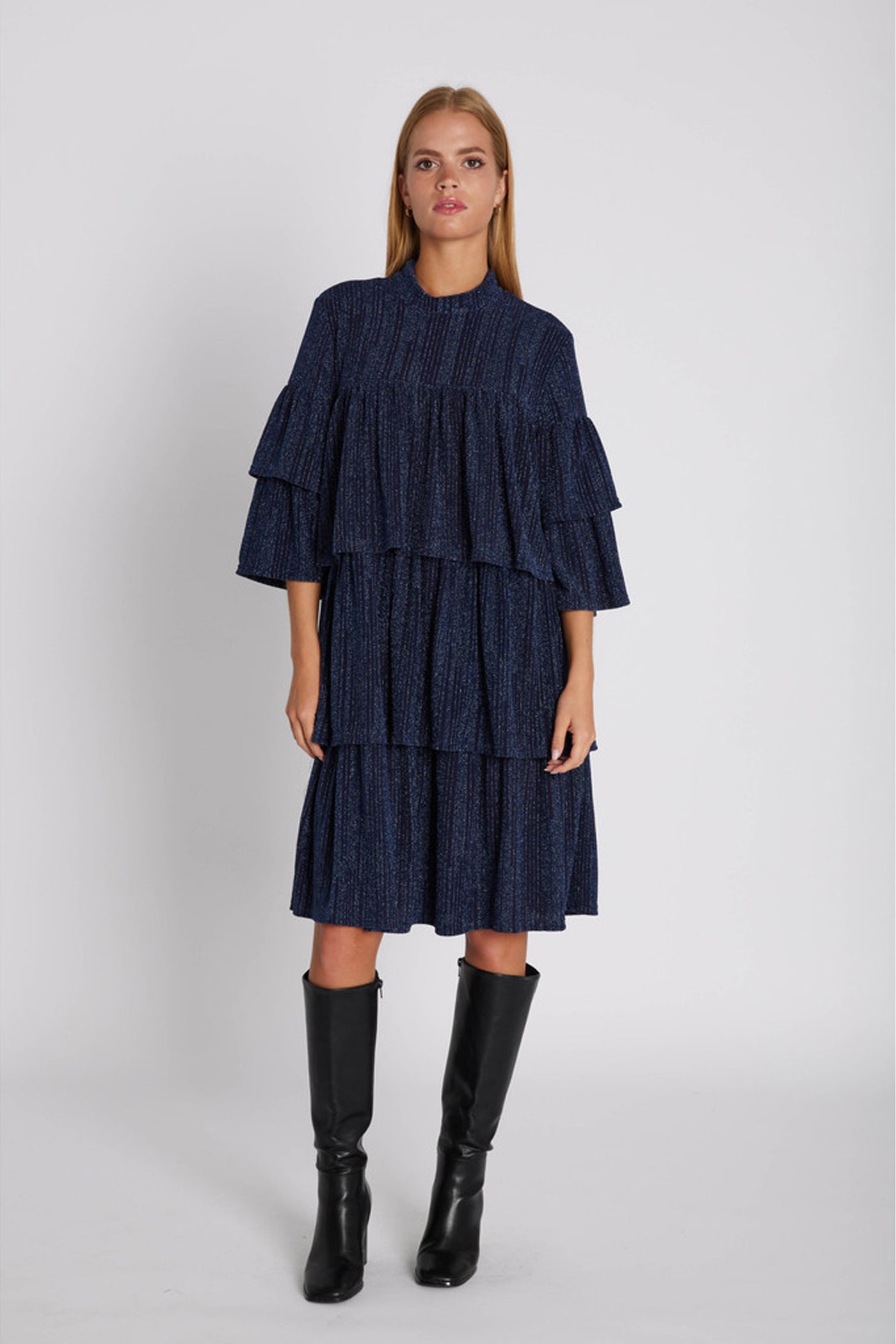 7418RDFBella dress 207 Dark blue - RDF638