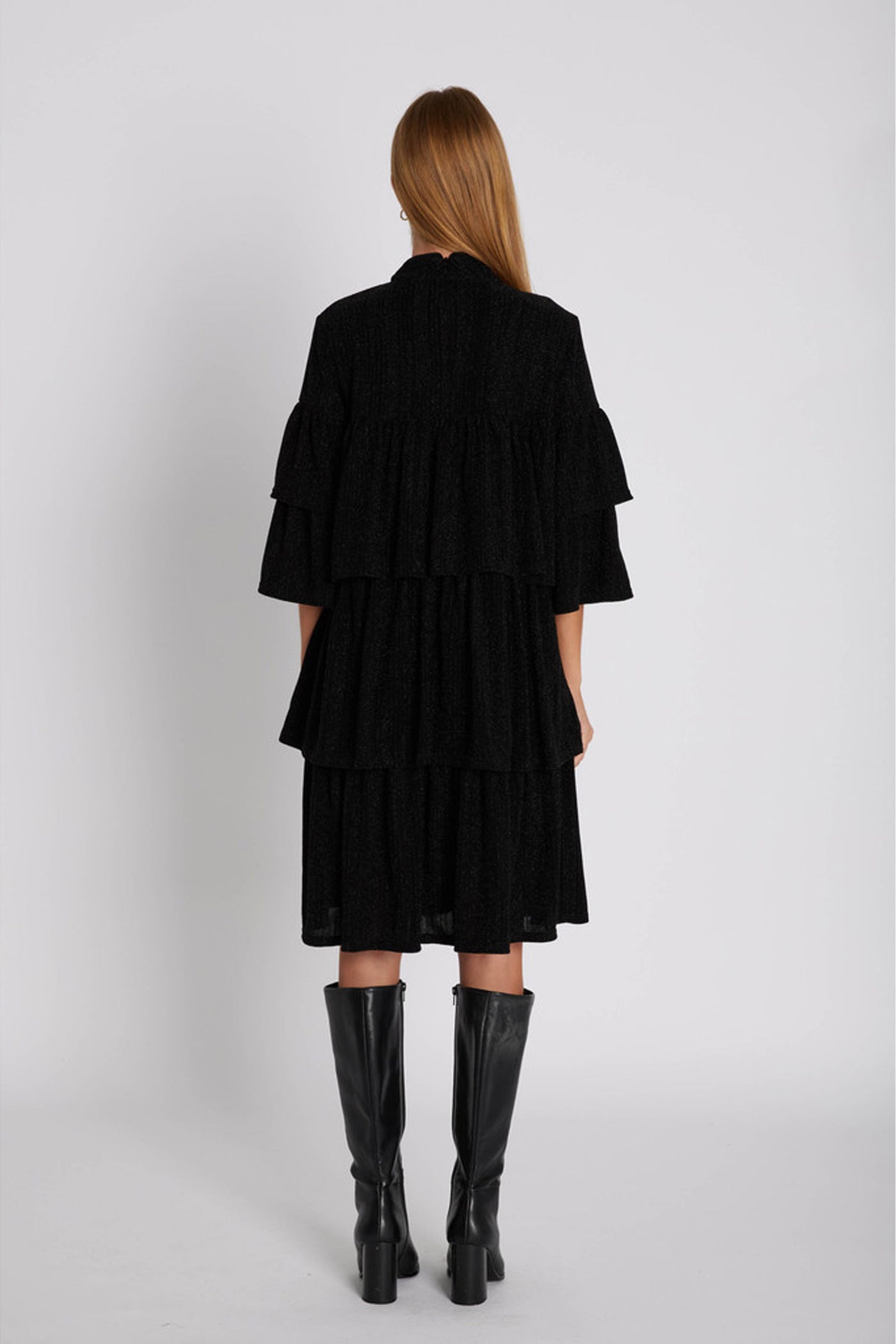7418RDFBella dress 20 Black - RDF638