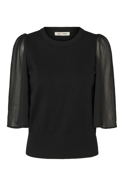 7493RDFHotensia knit blouse 20 Black - RDF892 Thumbnail