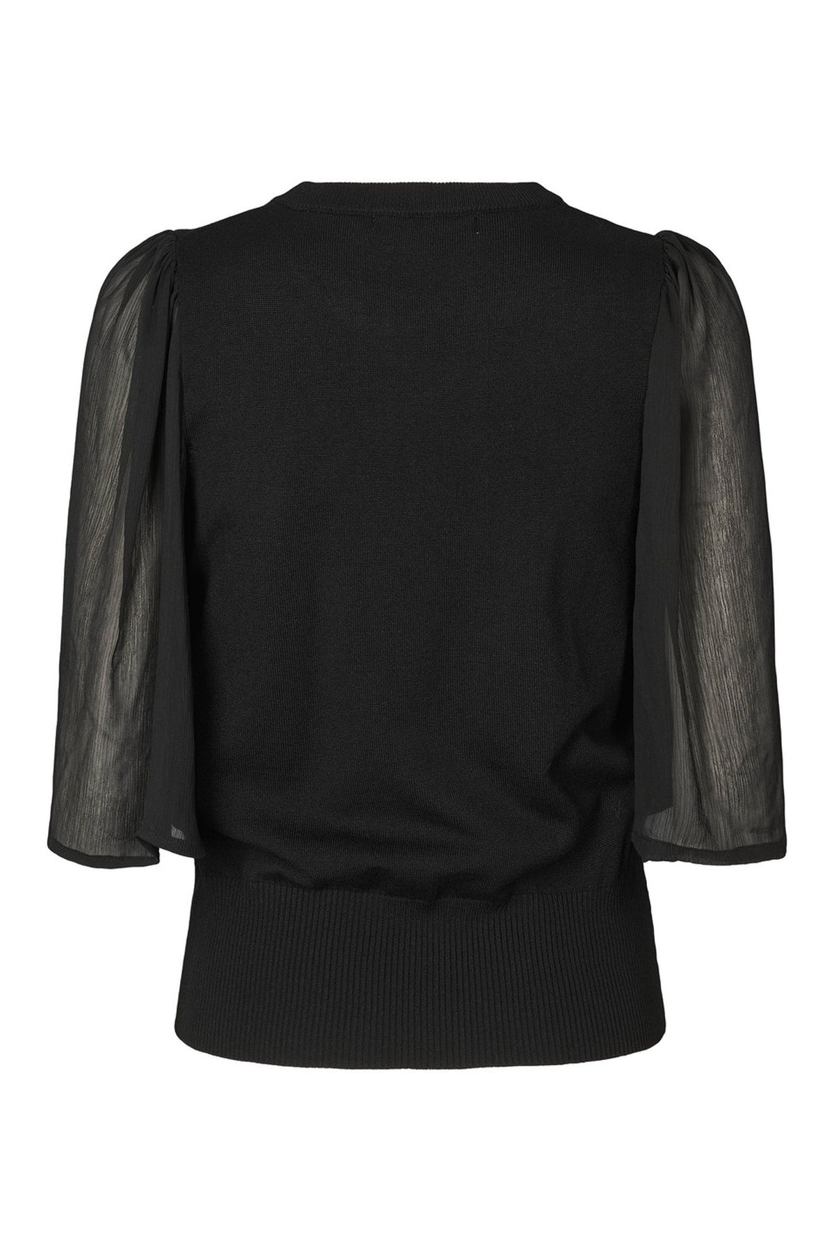 7493RDFHotensia knit blouse 20 Black - RDF892