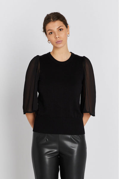 7493RDFHotensia knit blouse 20 Black - RDF892 Thumbnail