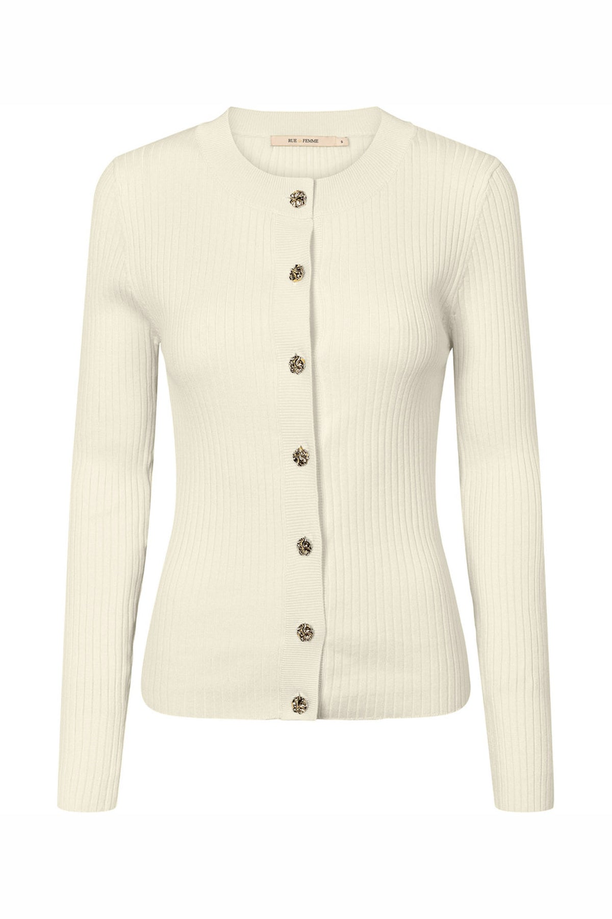 7493RDFLope knit cardigan 01 White - RDF191