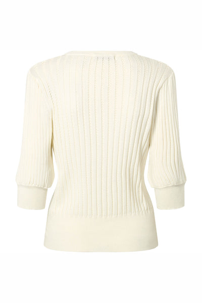 7493RDFSorrelPoi knit 01 White - RDF747 Thumbnail