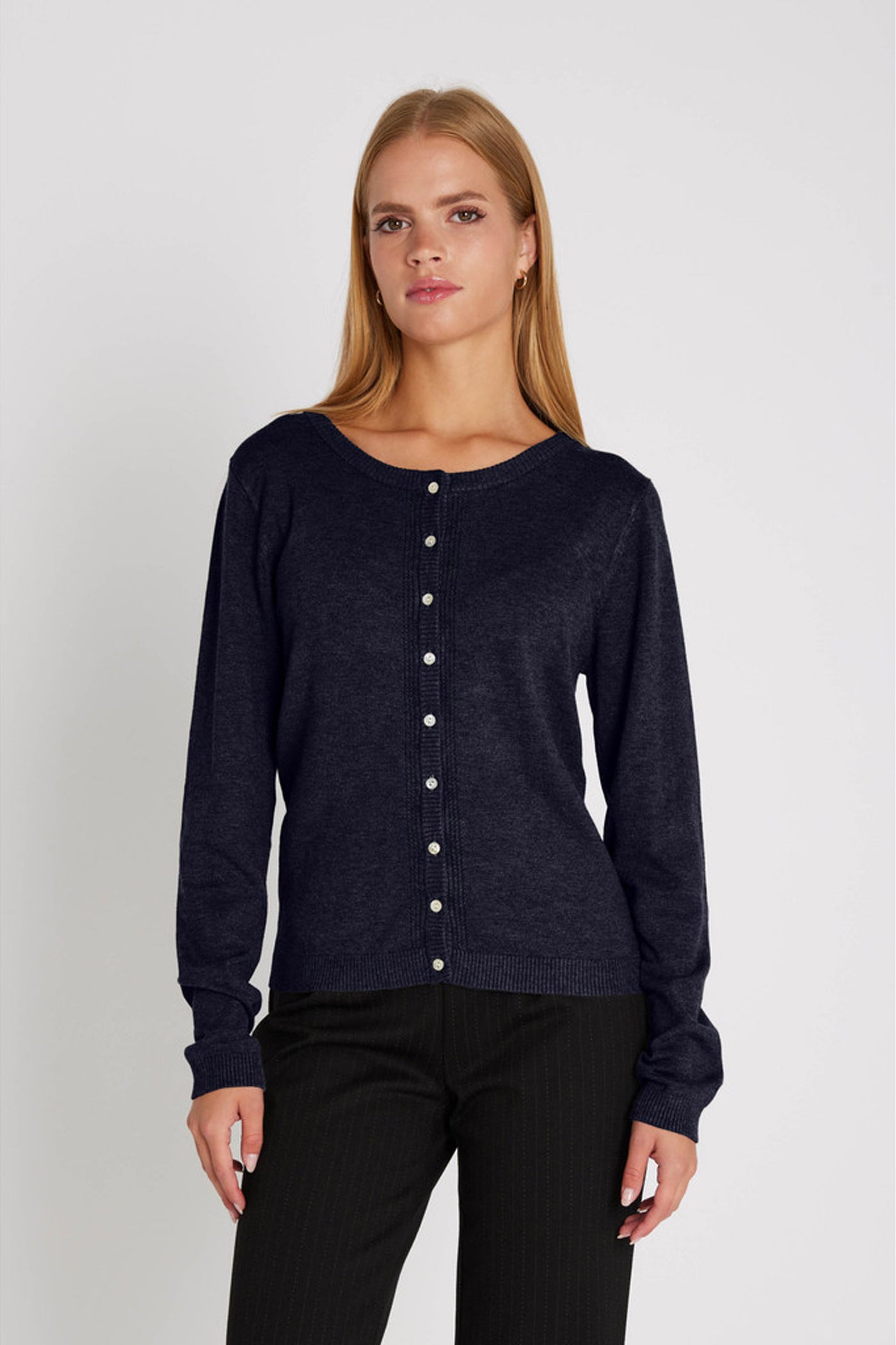 7493 Softy Heloise knit cardig 250 Midnight - RDF281