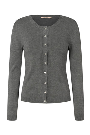 7493 Softy Heloise knit cardig 403 Storm grey - RDF281
