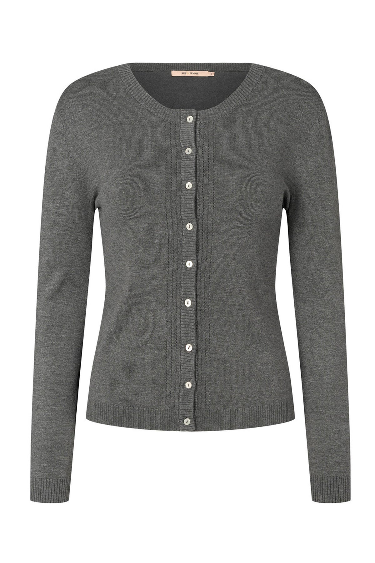 7493 Softy Heloise knit cardig 403 Storm grey - RDF281