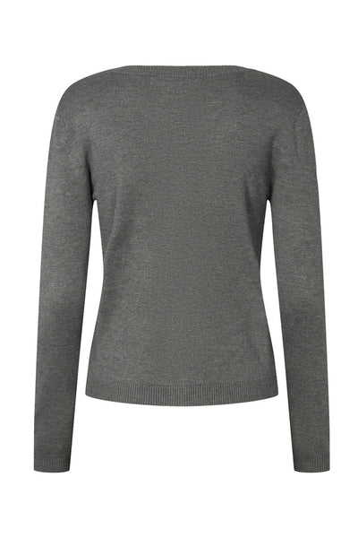 7493 Softy Heloise knit cardig 403 Storm grey - RDF281 Thumbnail