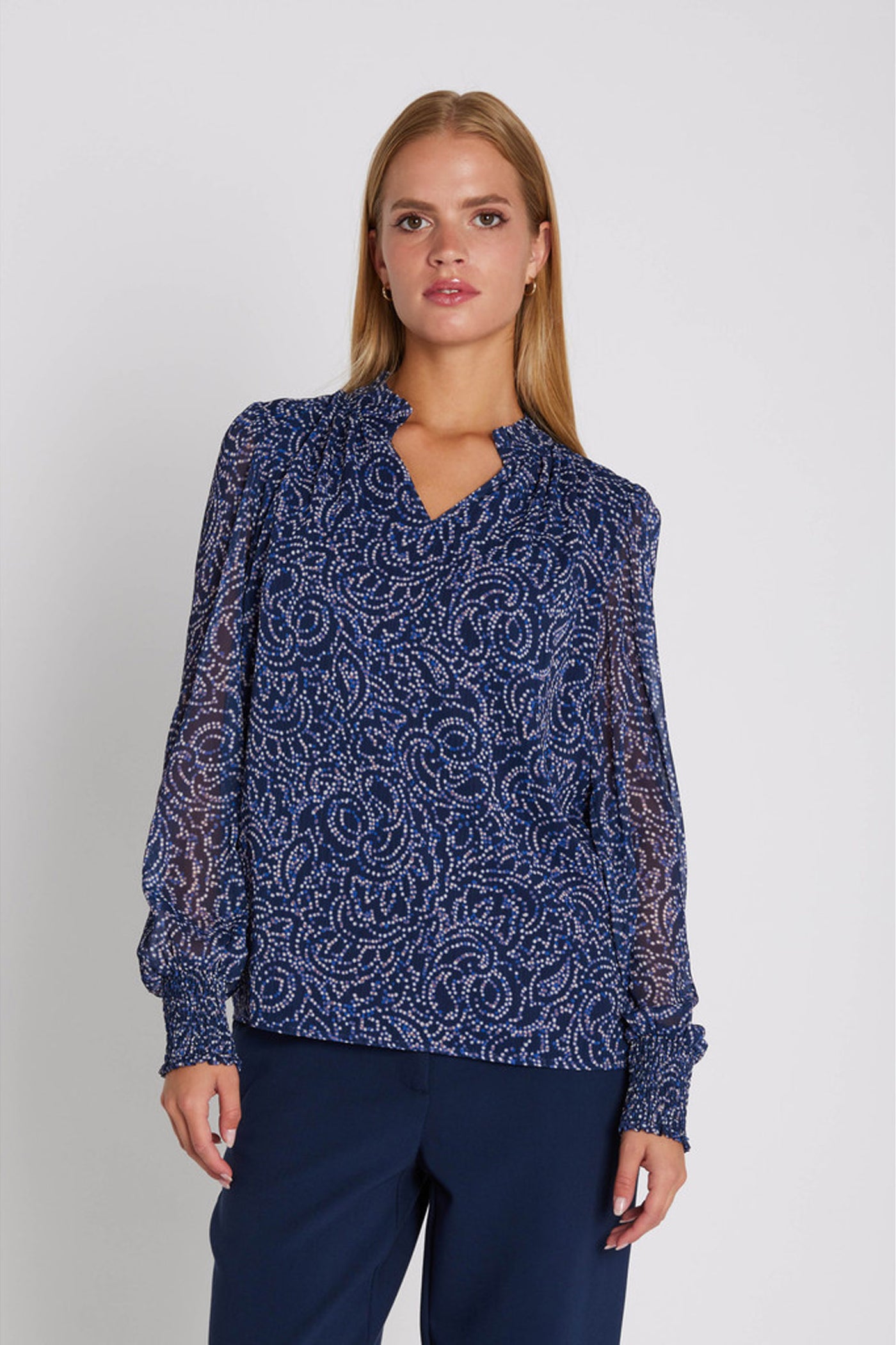 7579RDFNimue blouse 250 Midnight - RDF436