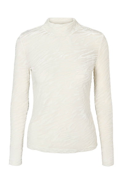 7689RDFRoll neck blouse 02 Off white - RDF662 Thumbnail