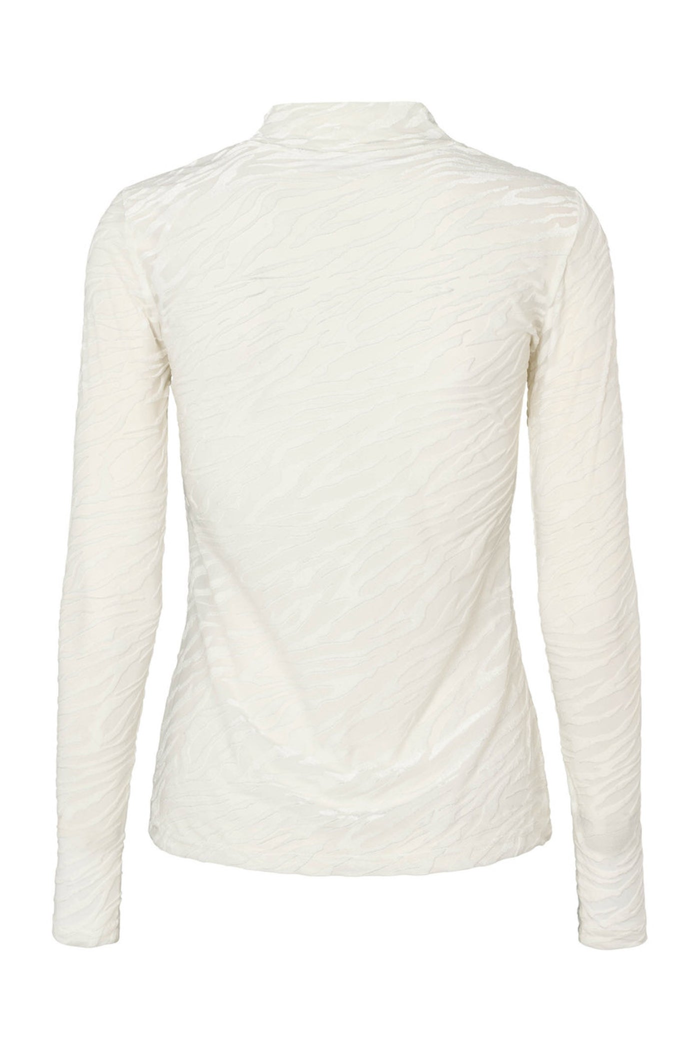 7689RDFRoll neck blouse 02 Off white - RDF662