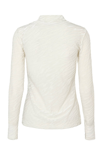 7689RDFRoll neck blouse 02 Off white - RDF662 Thumbnail