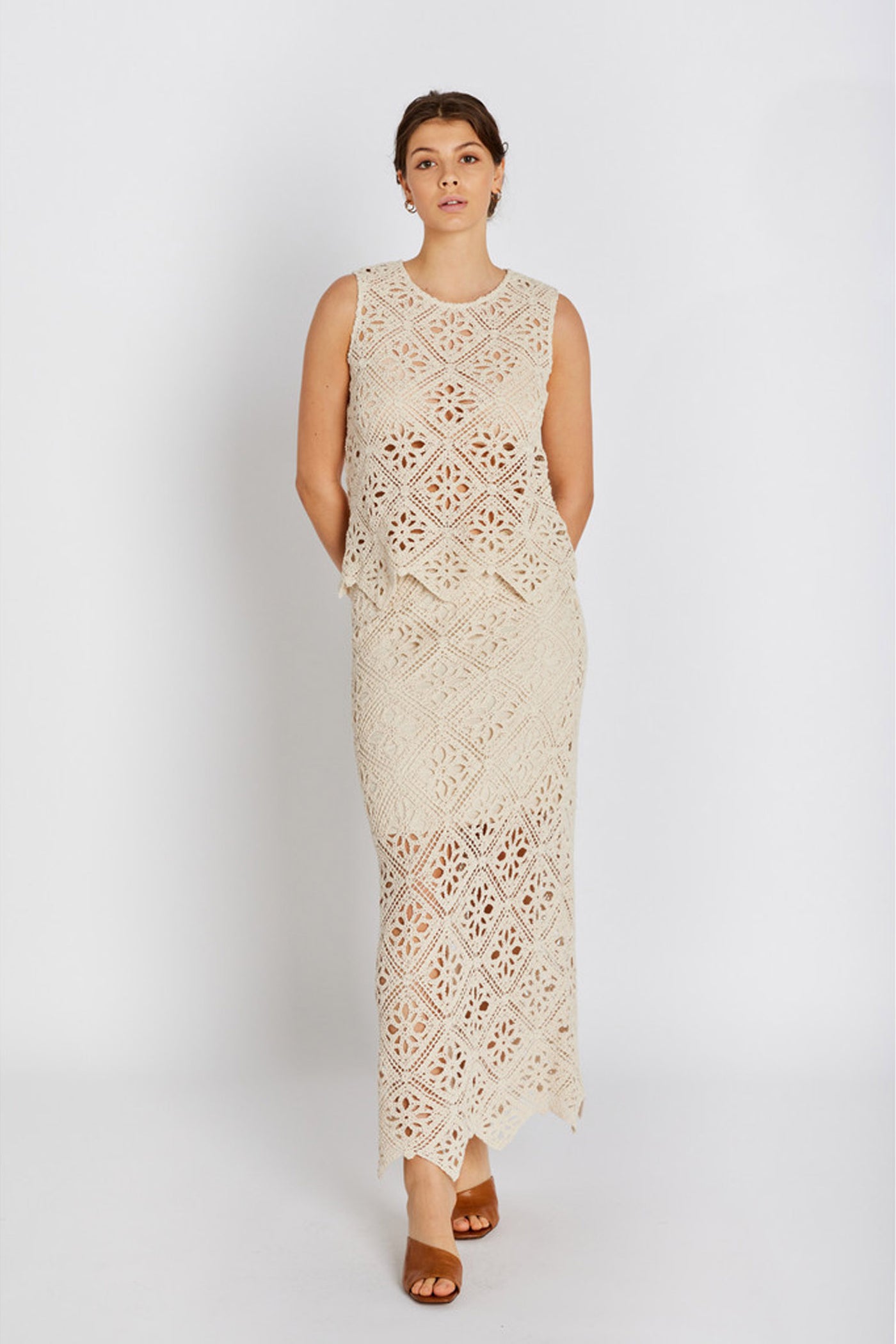 7695RDFNyslin skirt 05 .Sand - RDF704