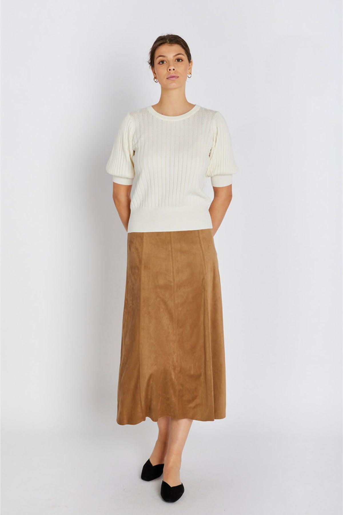 7710RDFAledra skirt 535 Khaki - RDF711