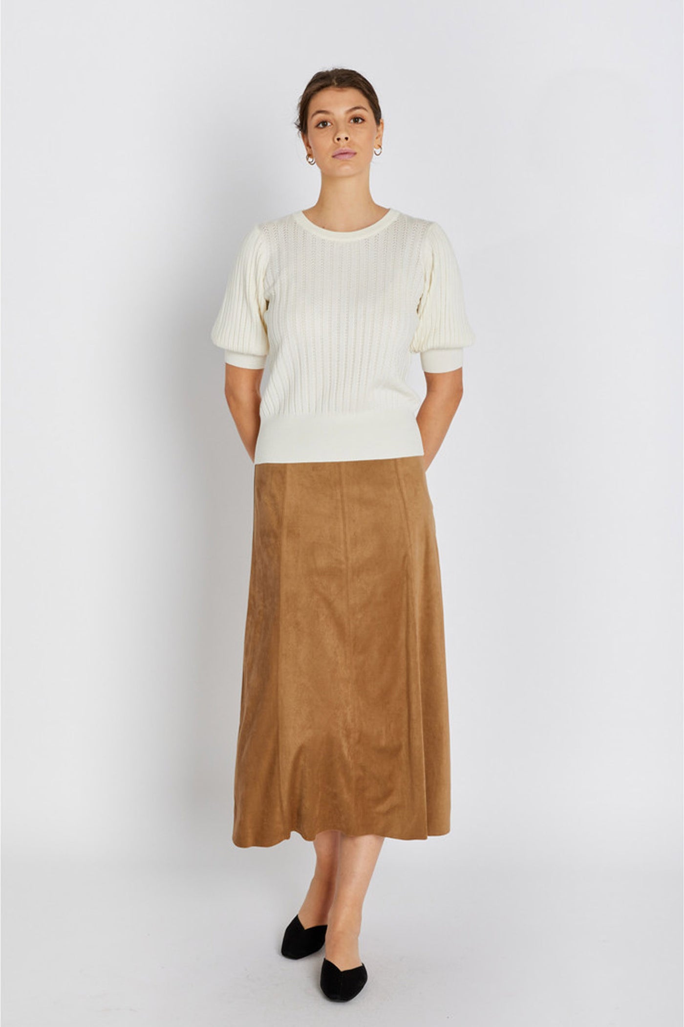7710RDFAledra skirt 535 Khaki - RDF711