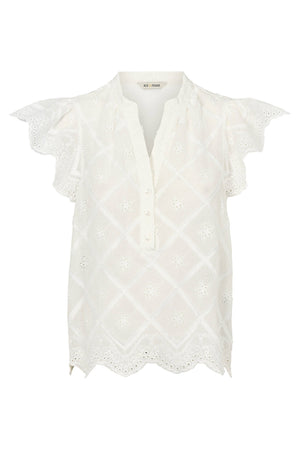 7739RDFCressida blouse 01 White - RDF903