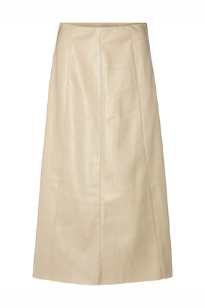 7744RDFAledra vegan skirt, lon 05 .Sand - RDF774