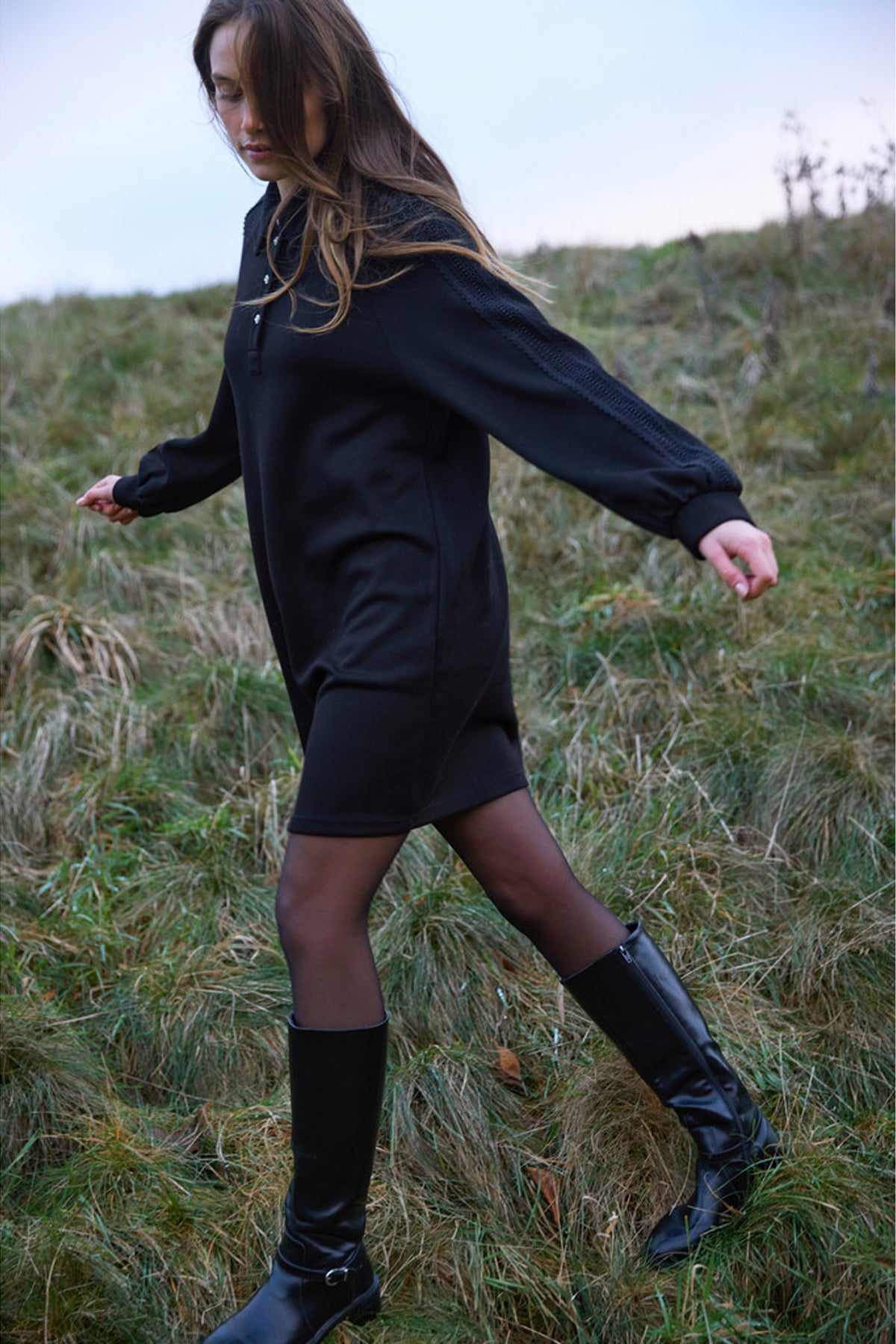 7759RDFAxelia dress 20 Black - RDF1047