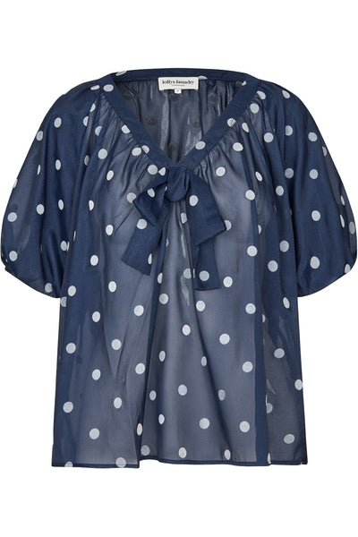 PineLL Blouse 23 Dark Blue - 26171-1051 Thumbnail