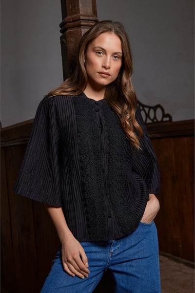 7833RDFNelle shirt 20 Black - RDF918 Thumbnail