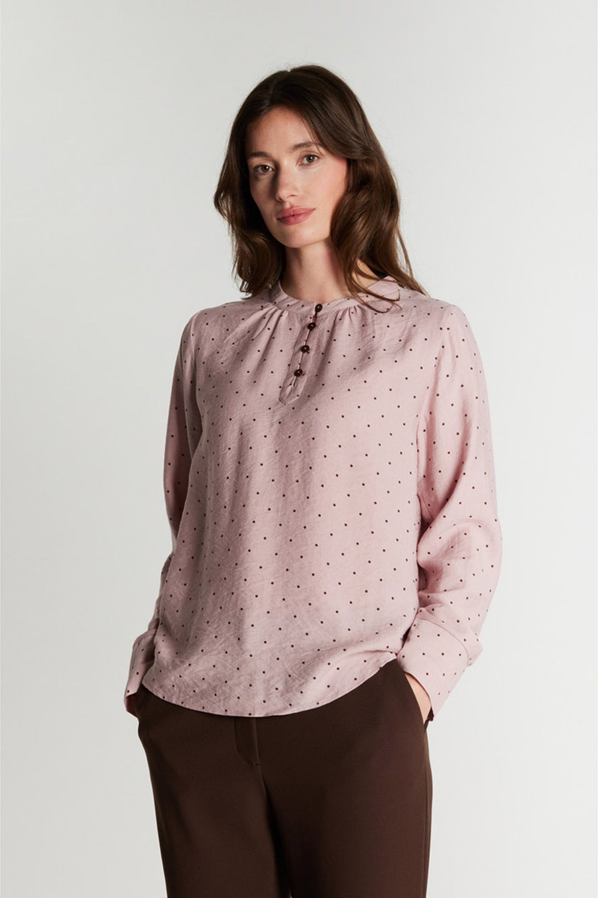 7835RDFNewDotti blouse 398 Rose water - RDF920