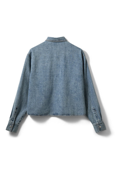 NASHSW DENIM BOXY SHIRT JACKET 5036 Blue - S261475 Thumbnail