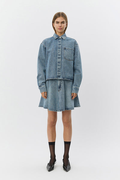 NASHSW DENIM BOXY SHIRT JACKET 5036 Blue - S261475 Thumbnail