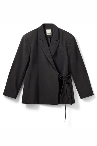 SUSSIESW TIE STRING BLAZER 8008 Dark grey - S261375 Thumbnail