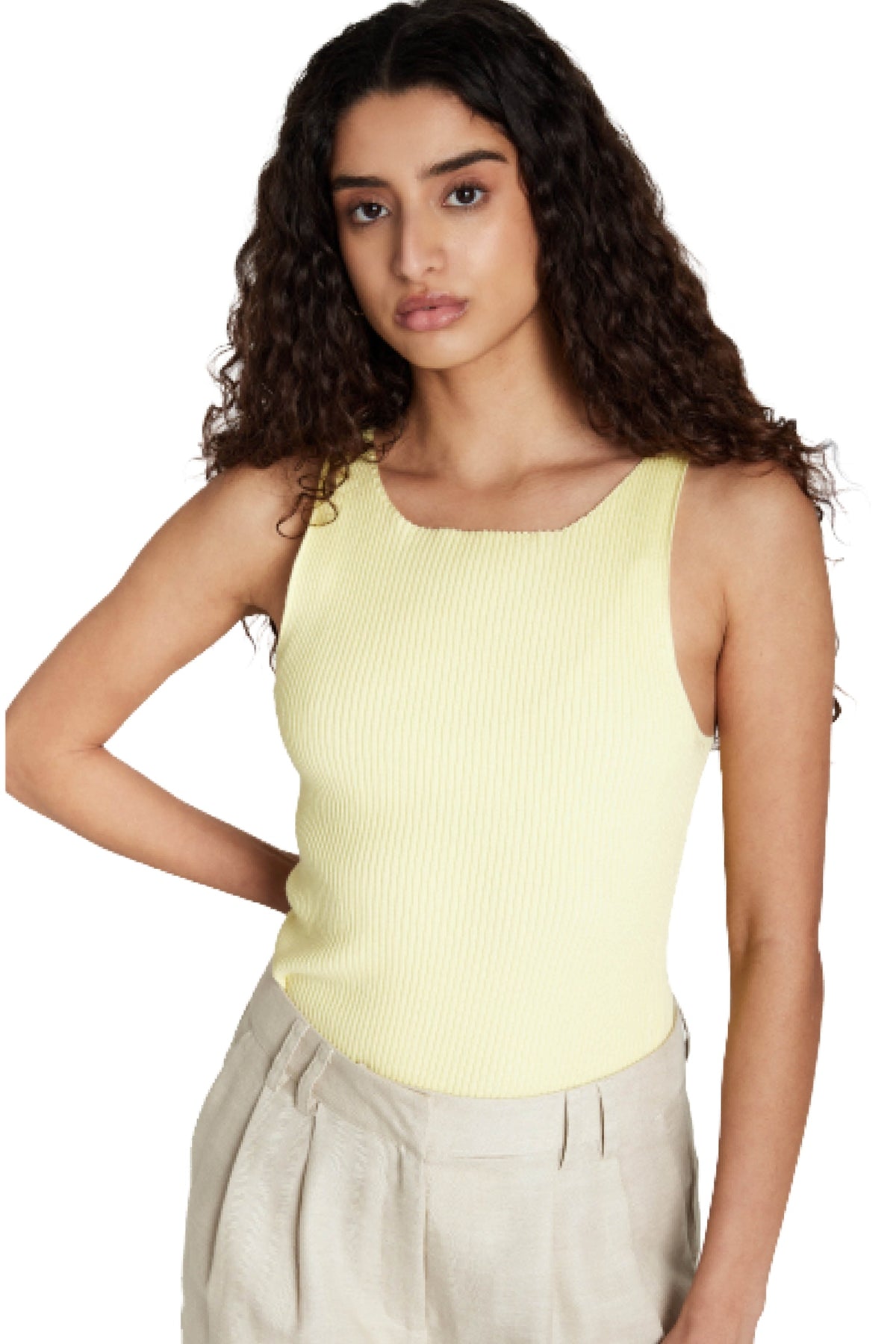 AnemoneBBDiti knit top LEMON - BBW5018