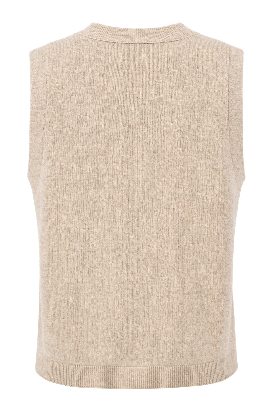 ChalinaBBInna knit vest Sand melange - BBW5383