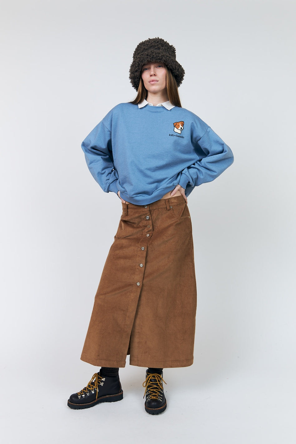 Sydneyll Dog Sweatshirt Ls 24 Blue Melange - 26460-1045