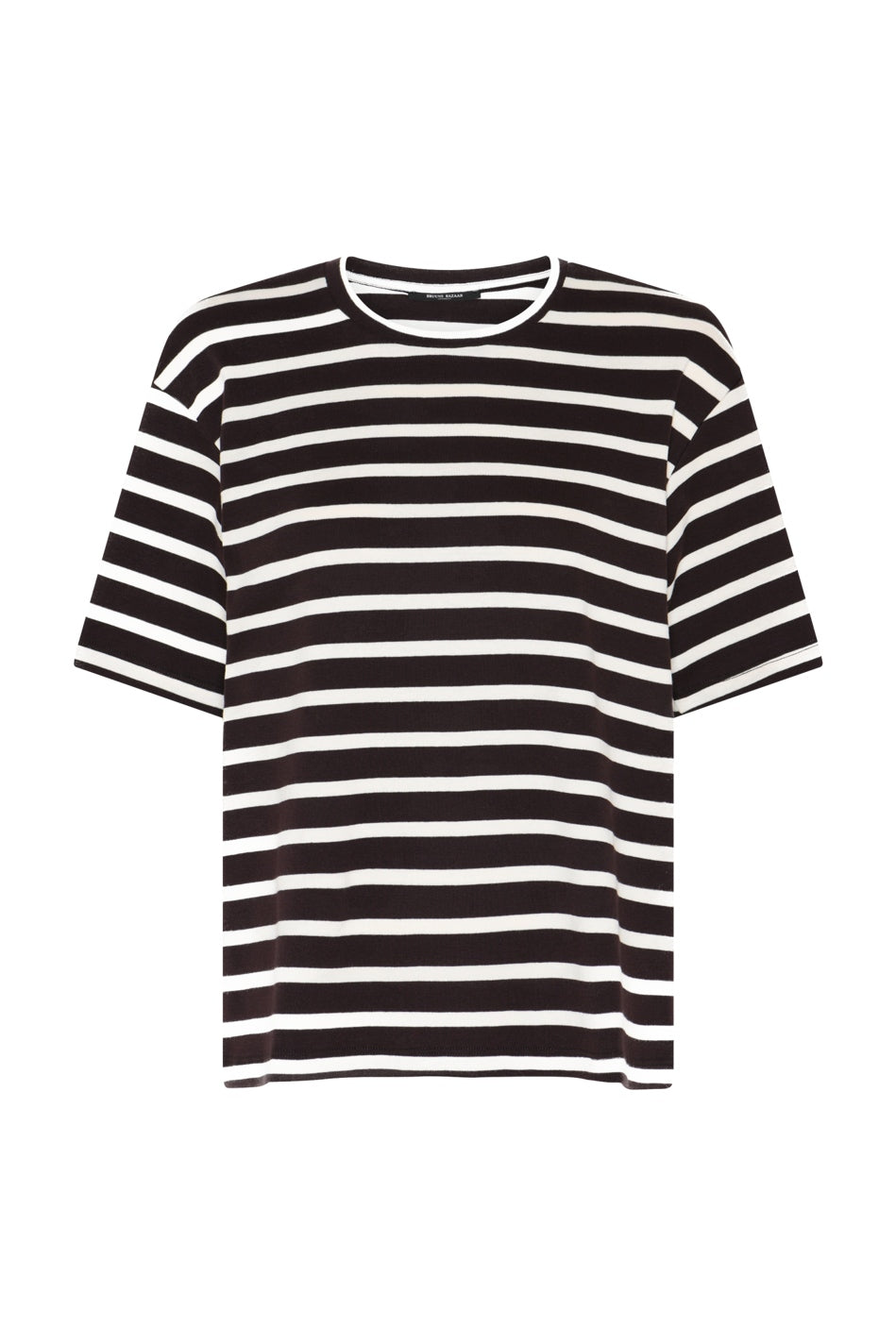 IguanuraBBBasic tee BROWN STRIPE - BBW5058