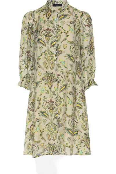 DuscleBBVivan dress Multi Green Print - BBW4991 Thumbnail
