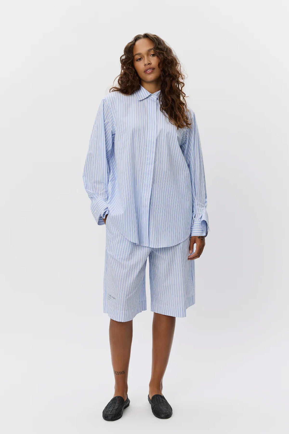 ABBYSW SHIRT 5092 Blue striped - S261581