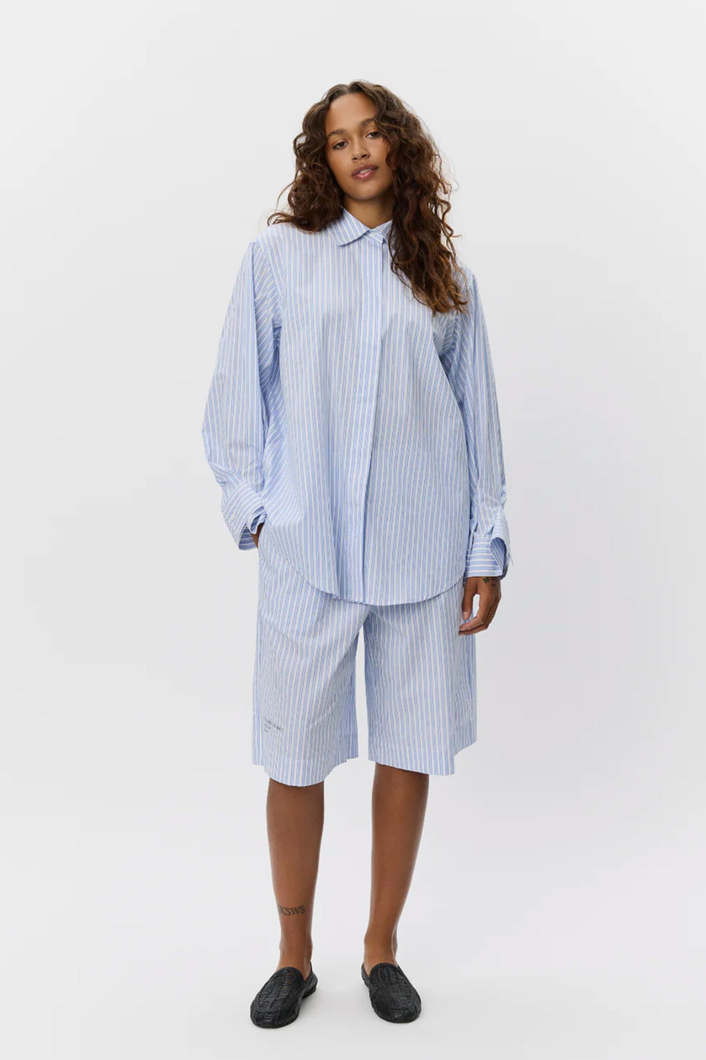 ABBYSW SHIRT 5092 Blue striped - S261581