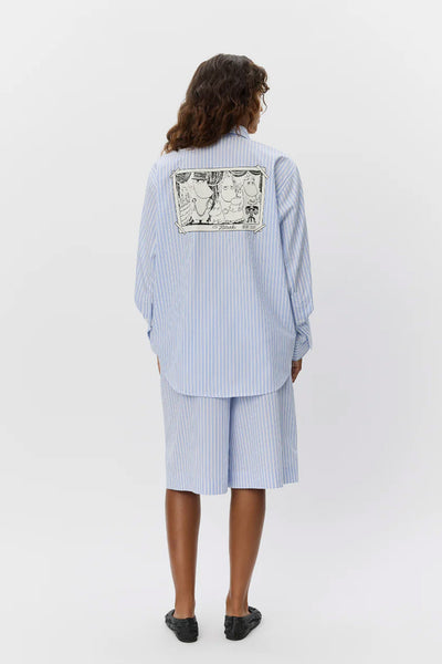 ABBYSW SHIRT 5092 Blue striped - S261581 Thumbnail