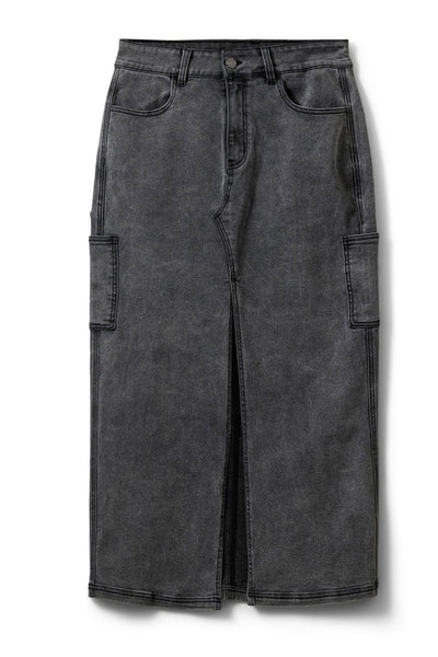 ALAYASW SKIRT 8049 Grey Denim - SNOS511 Thumbnail