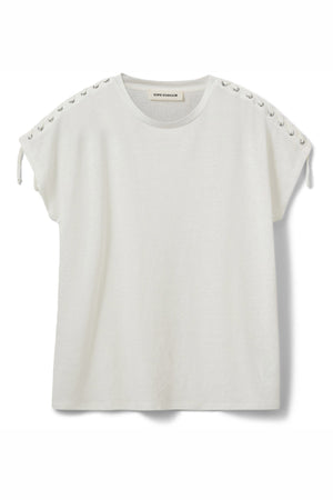 ALEIDSW LINEN MIX T-SHIRT 0101 Off white - S261165
