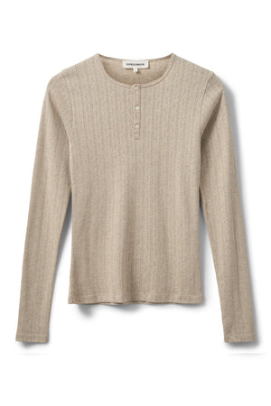 ALICIASW T-SHIRT LONG SLEEVE 7131 Beige Melange - SNOS673