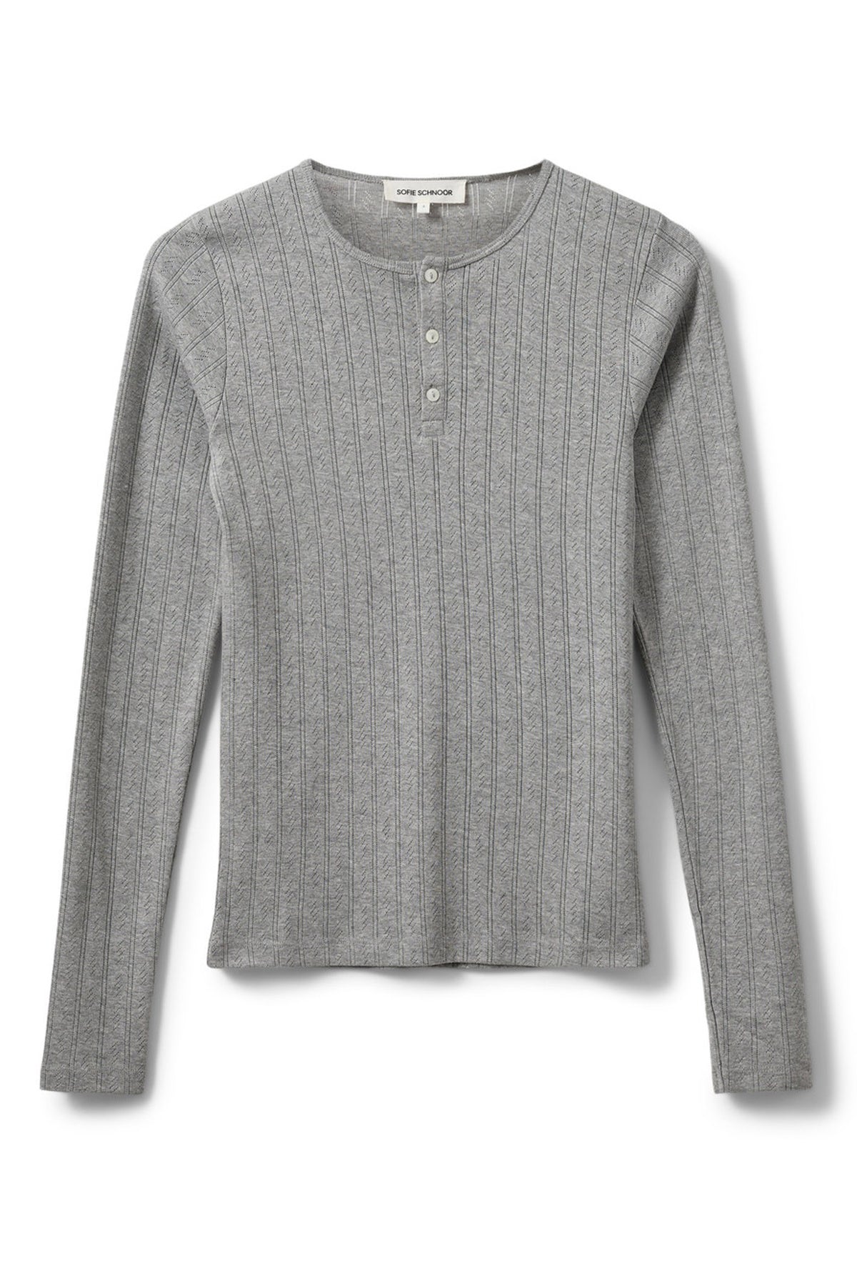 ALICIASW T-SHIRT LONG SLEEVE 8000 Grey mel - SNOS673