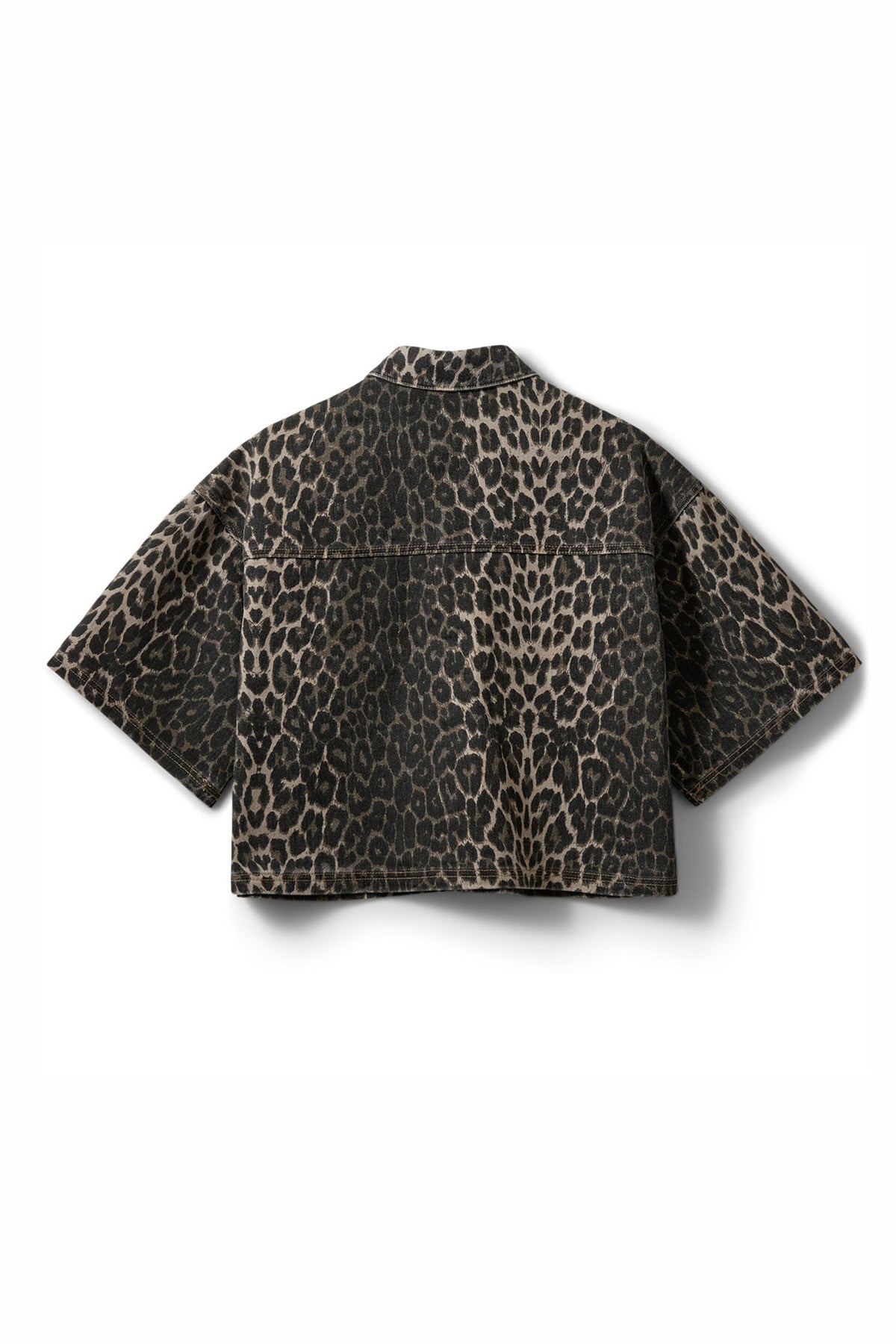 ALINESW DENIM SHIRT 9086 Light brown leopard - S261510