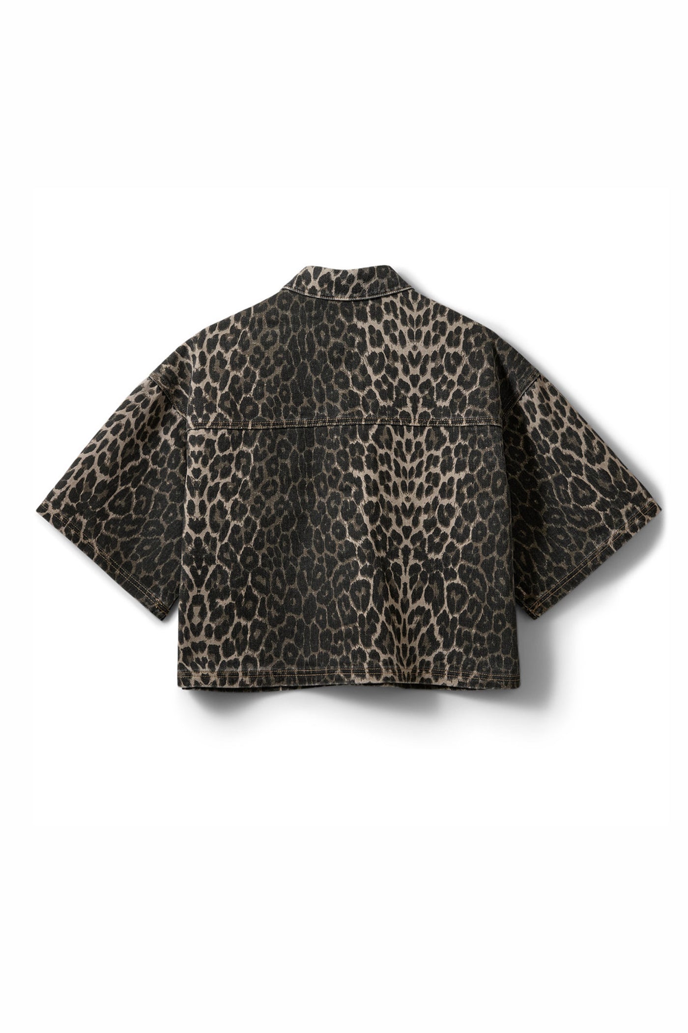 ALINESW DENIM SHIRT 9086 Light brown leopard - S261510