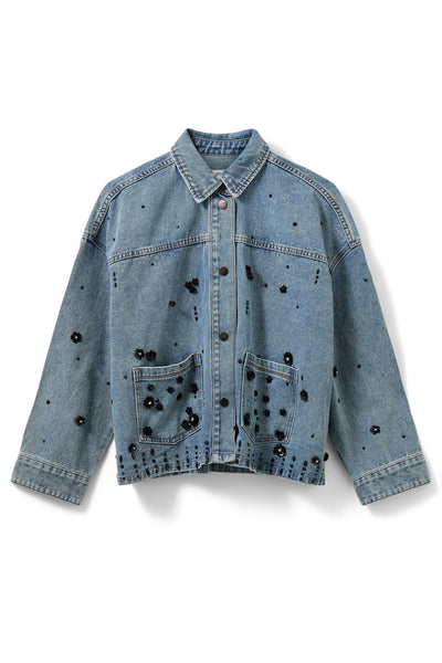 AMAYASW BOXY DENIM JACKET 5002 Denim blue - S261320 Thumbnail