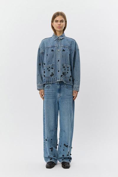 AMAYASW BOXY DENIM JACKET 5002 Denim blue - S261320 Thumbnail